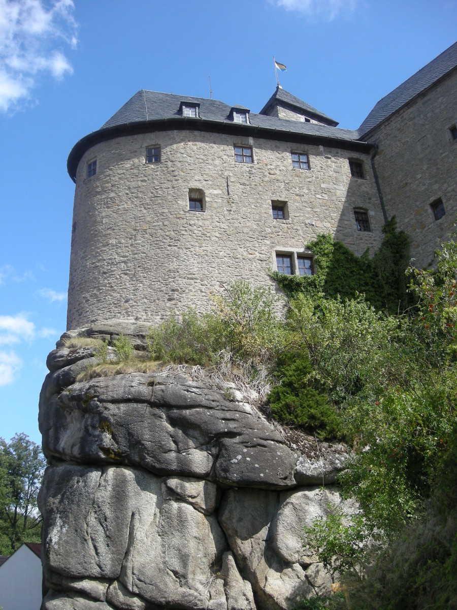 Die Burg Falkenberg am Tag des Besitzübergangs am 29.08.09 (Foto: Markt Falkenberg)